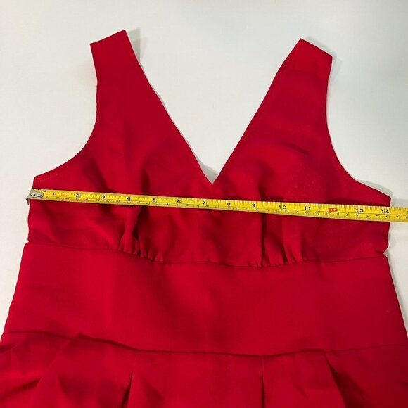 Victoria Secret Size 2 Dress Red V Back Ties Bow - Picture 8 of 12